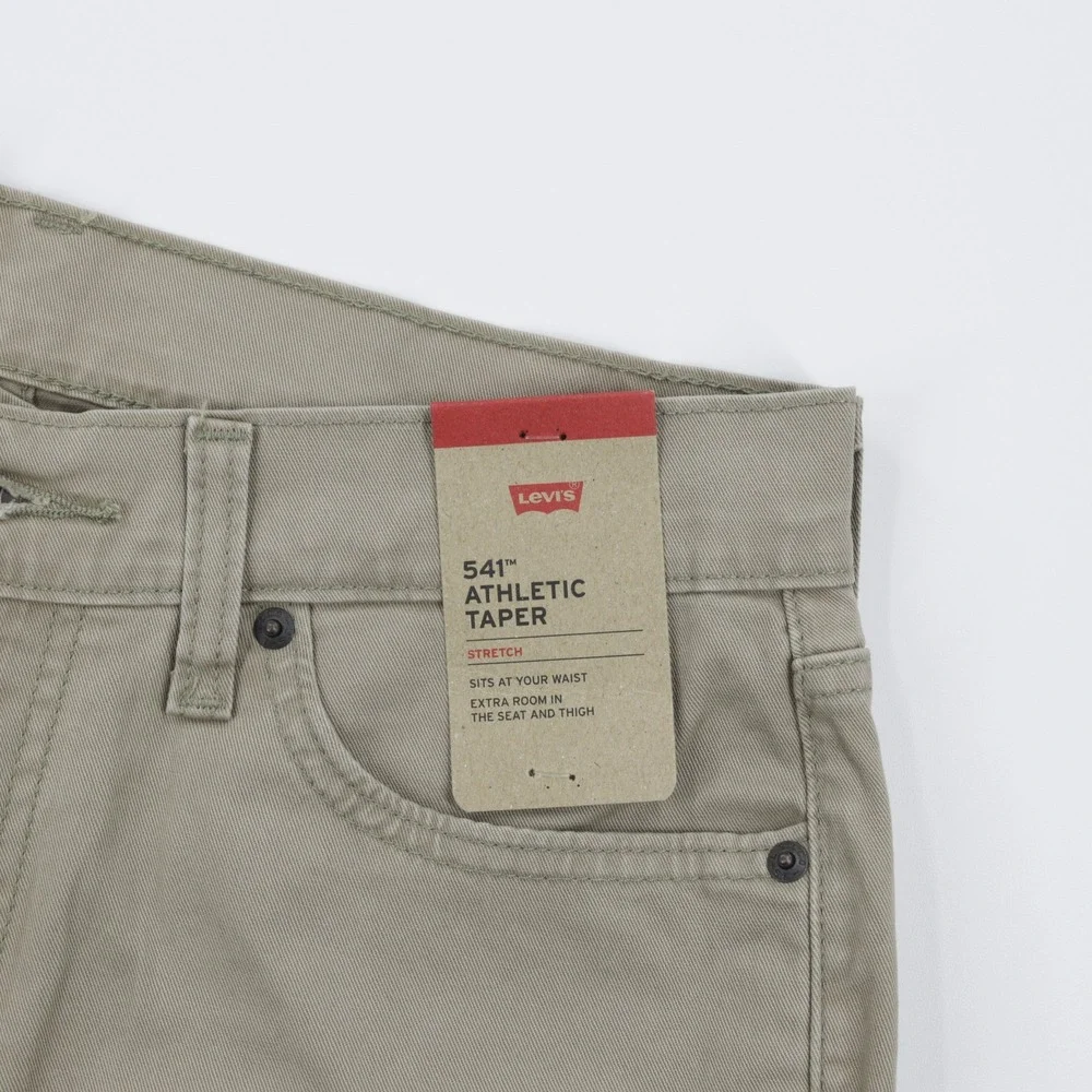 Levi's 541 Men's Athletic Tapered‎ Jeans Stretch Lightweight Denim Beige W30 L32